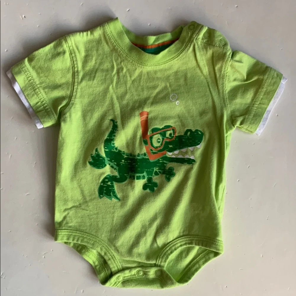 Set of 4 Carters 3M Dinosaur, Alligator, & Shark Bodysuit